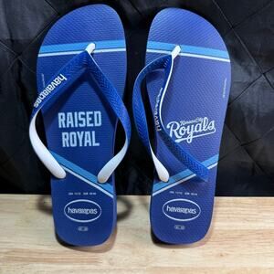 Men's Kansas City Royals Havaianas Top Sandals Size 11/12